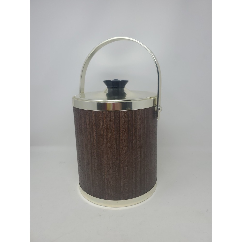 Vintage Mid Century Modern Copper Colored Kromex Ice Bucket RETRO!